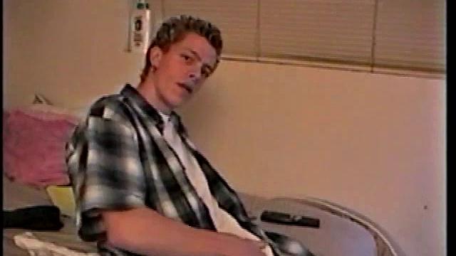 Young Shane Strokes a Load