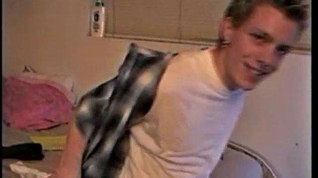 Young Shane Strokes a Load