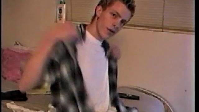 Young Shane Strokes a Load