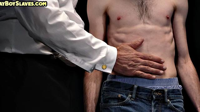 Submissive slave asstoys with dildo by gaydaddy