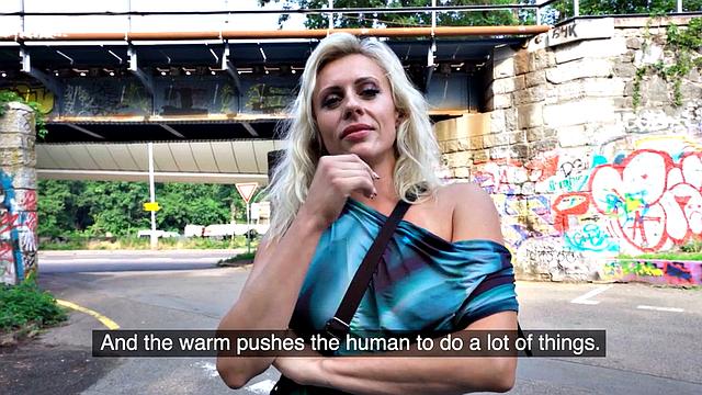 Picked up MILF gets pussyrammed after outdoor deepthroat