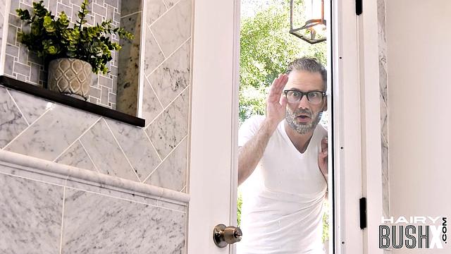 Hairy MILF pussyfucked until orgasm