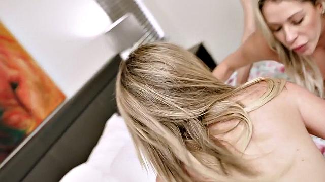 Nasty MILF enjoys fucking with stepson in a threesome