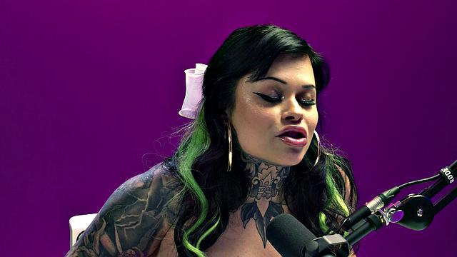 UP CLOSE - How Women Orgasm With Busty Tattooed Babe Karen! INTENSE HITACHI ORGASM! FULL SCENE