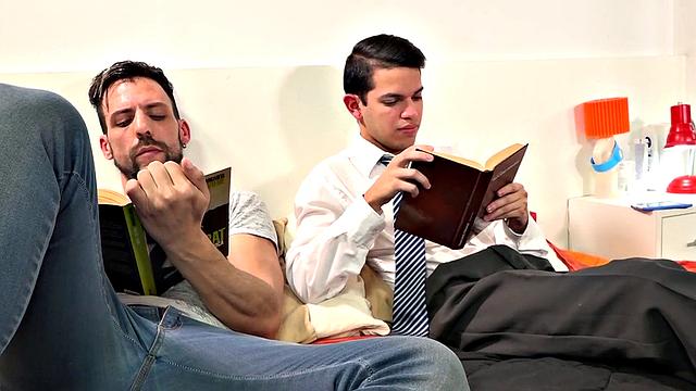 Skinny Latino breeded for cumshot after blowjob