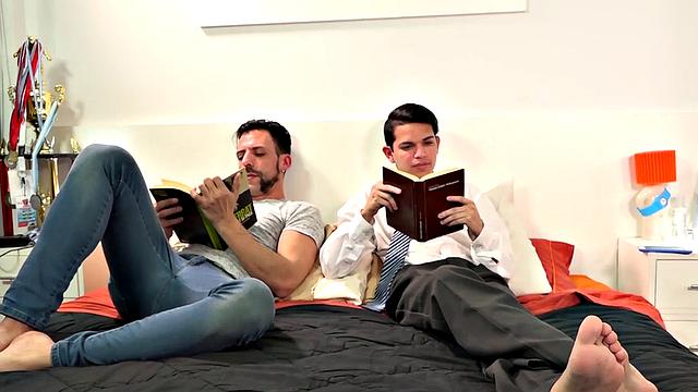 Skinny Latino breeded for cumshot after blowjob