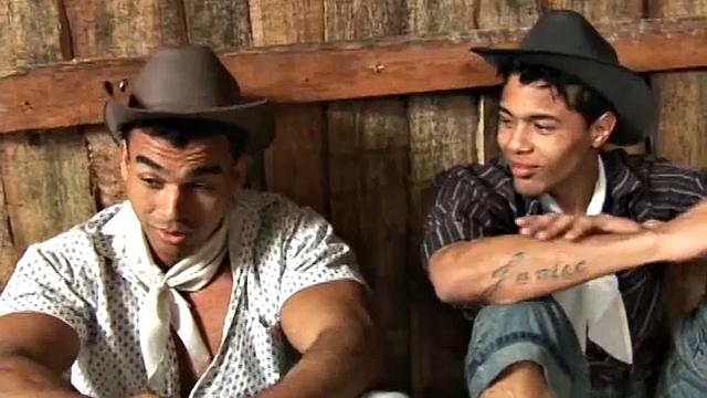 Poax is awakened from an afternoon siesta when Latin stud Johnny walks in. Poax is just too sexy to resist, so Johnny takes a seat next to him and they begin kissing.