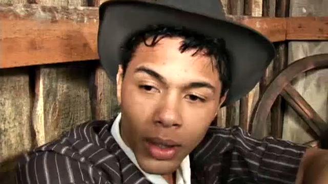 Poax is awakened from an afternoon siesta when Latin stud Johnny walks in. Poax is just too sexy to resist, so Johnny takes a seat next to him and they begin kissing.