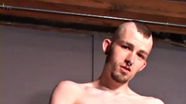 As soon as Nick Stevens gets undressed, he grabs some lube and starts to work on his swelling cock. It doesn't take too much stroking before Nick coaxes out a huge messy cum load.