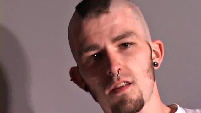 As soon as Nick Stevens gets undressed, he grabs some lube and starts to work on his swelling cock. It doesn't take too much stroking before Nick coaxes out a huge messy cum load.