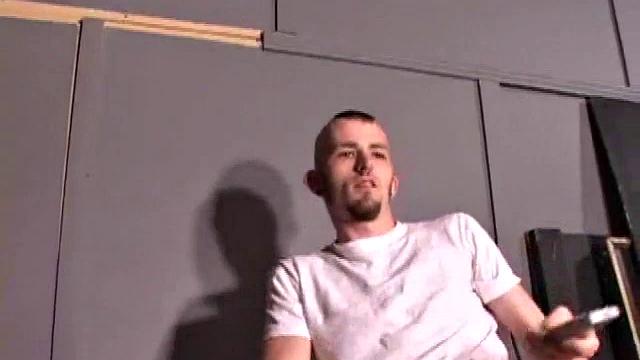 As soon as Nick Stevens gets undressed, he grabs some lube and starts to work on his swelling cock. It doesn't take too much stroking before Nick coaxes out a huge messy cum load.