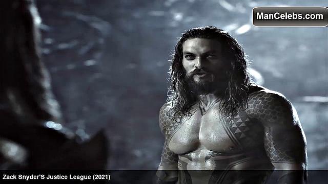 Jason Momoa exposes his ripped abs and smooth muscular chest
