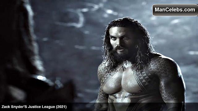 Jason Momoa exposes his ripped abs and smooth muscular chest