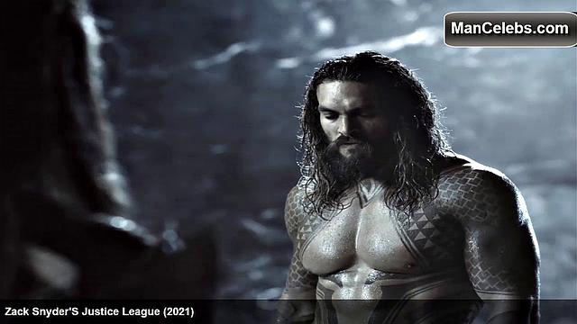 Jason Momoa exposes his ripped abs and smooth muscular chest