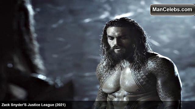 Jason Momoa exposes his ripped abs and smooth muscular chest