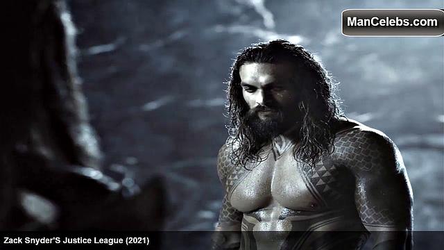 Jason Momoa exposes his ripped abs and smooth muscular chest