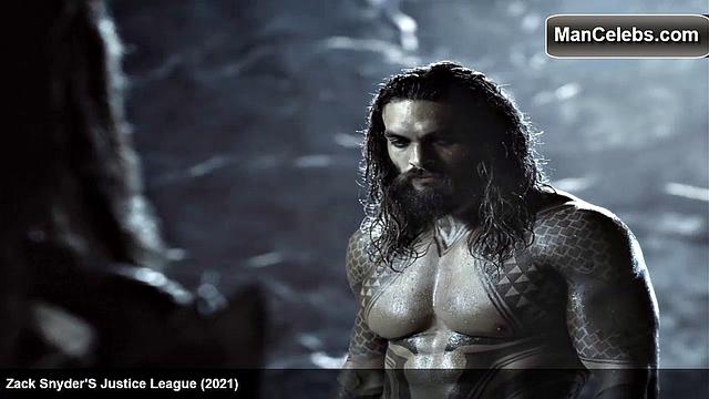 Jason Momoa exposes his ripped abs and smooth muscular chest