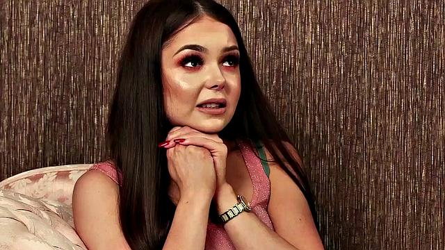 CFNM stripping babe in heels teases black wanker