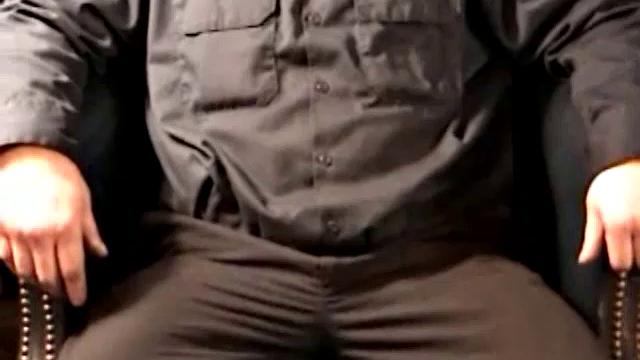 Robert is a dump truck driver and has that big hairy bear look. He's a simple and very pleasant guy to be around. He likes getting his dick sucked and will sometimes return the favor. In this solo, he gets naked, sits in a chair and jacks off.