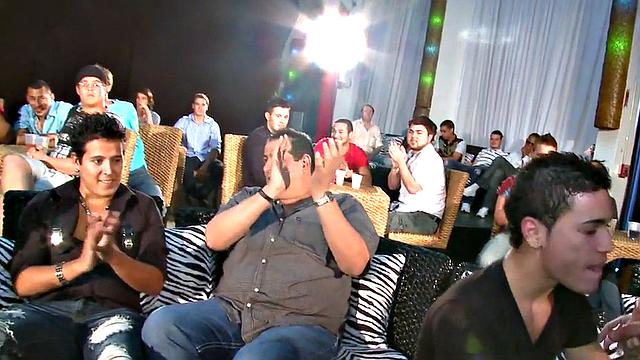 Real hung stripper sucked at event