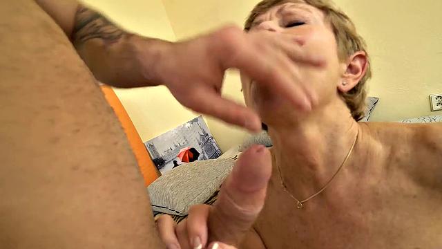 MATURE4K. Man is here to please mature woman nailing hungry pussy