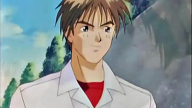 Busty anime teen screams as she drips