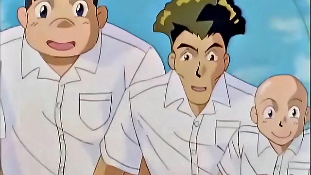 Busty anime teen screams as she drips