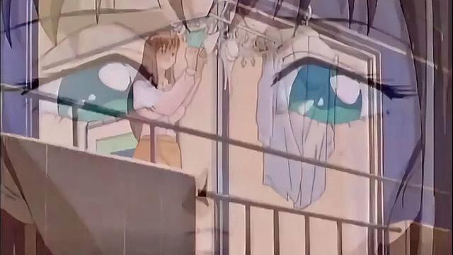 Busty anime teen screams as she drips