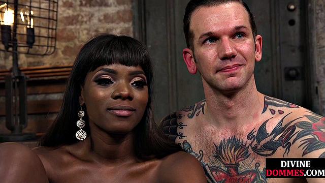 Strapon Ebony Domina Buttfucking Loser