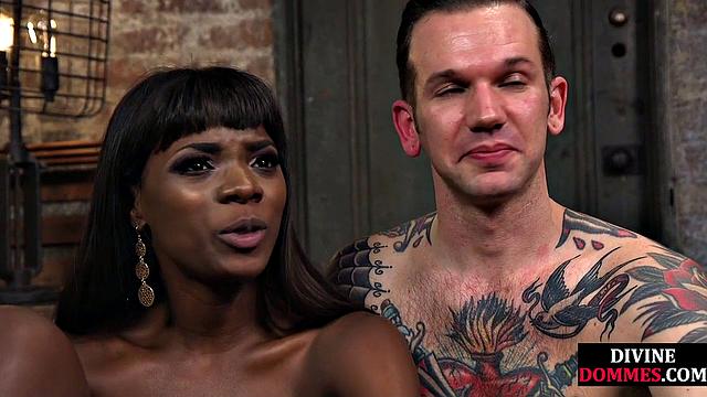 Strapon Ebony Domina Buttfucking Loser