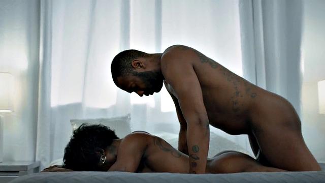 Gay tattooed couple enjoy passionate anal on the bed