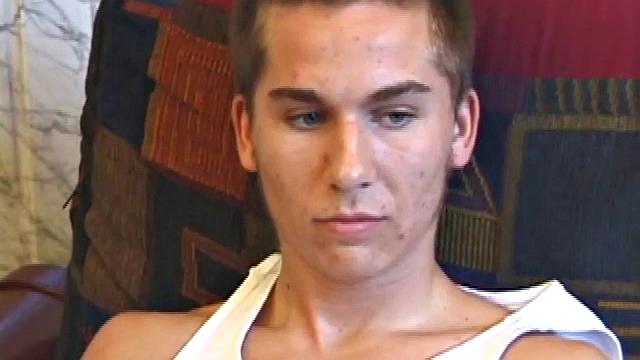 Kicking back with his buddy, Brock, while both rub growing bulges, Shane is still talking about giving another dude head, an interesting experience.