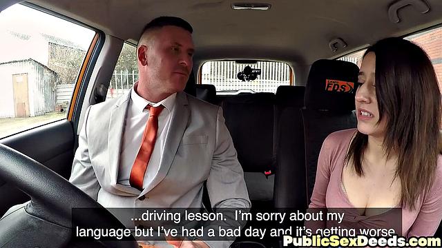 Nasty bae in driving class