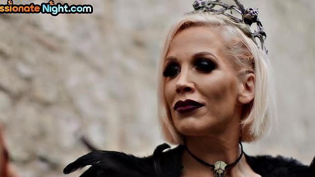 Cosplay fantasy babe doggystyled and spanked