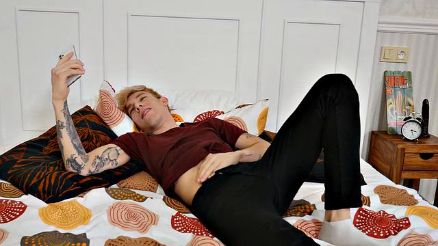 Roman Capellini takes a thick cock and moans with pleasure