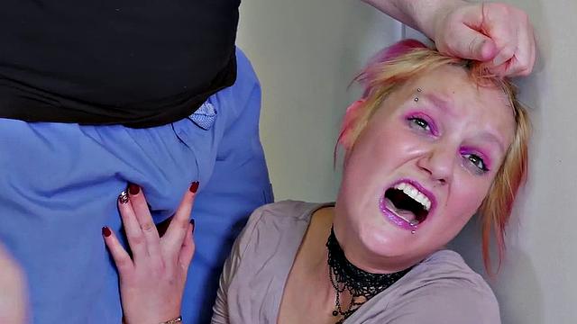 Dripping analized teen leaks cum from asshole