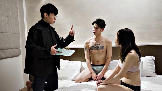 Assistant Ranako replaces porn actress at porn movie set