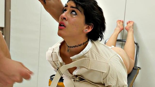 Pretty asylum sub banged in doggystyle