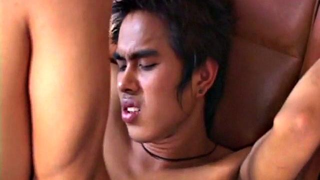 Horny asian twink gets anal banged by boyfriend