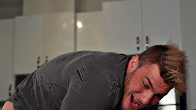 Bi peeping hunk ramming a couple in homemade threesome