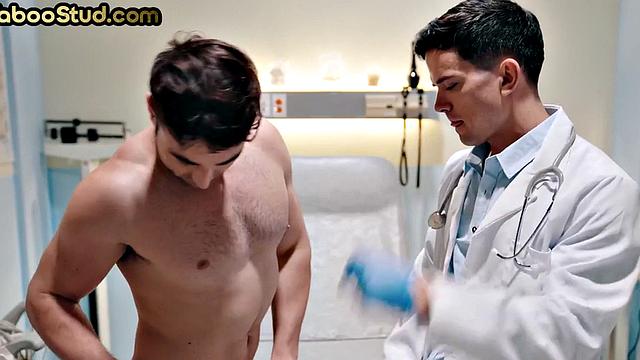 Ripped patient assdrilled by eager Doctor