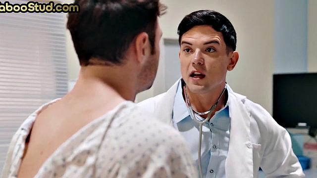 Ripped patient assdrilled by eager Doctor