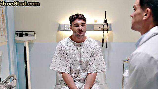 Ripped patient assdrilled by eager Doctor