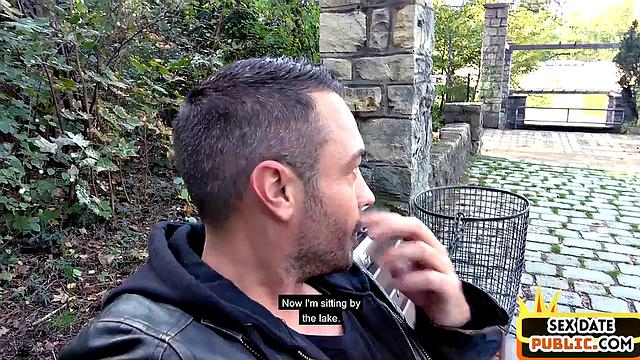 German big ass MILF public fucked outdoors on POV sex date