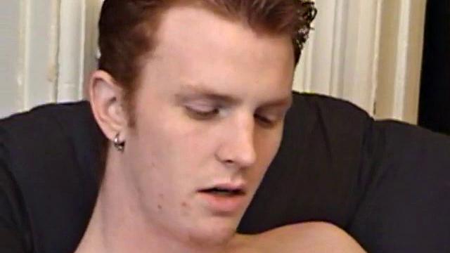miles strokes his cock for the camera