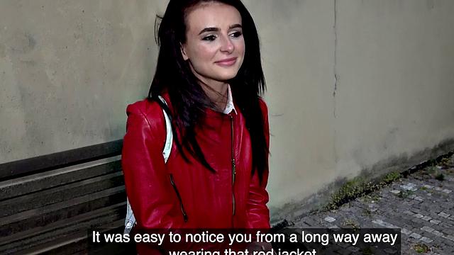 19yo slut in stockings fucked in missionary by thick cock