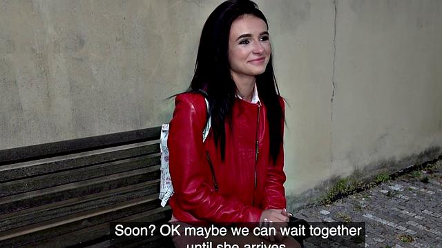 19yo slut in stockings fucked in missionary by thick cock