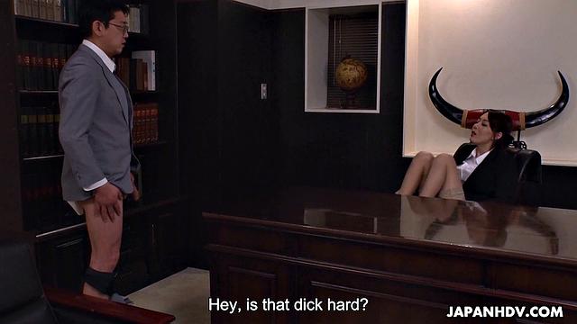 Boss Lady Akari Asayiri Gets a Creampie From Clumsy Intern