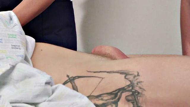 British CFNM nurses dominate their submissive patient with some steamy foursome action