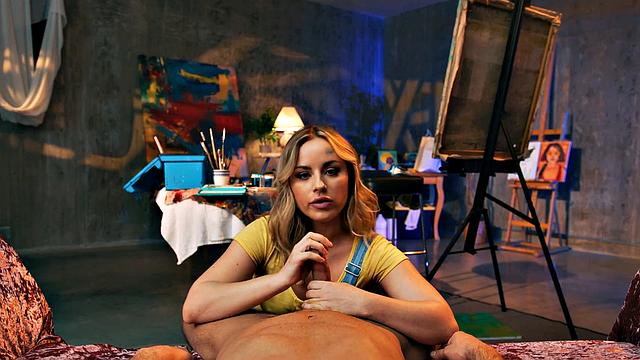 UP CLOSE - POV Bored Painting, PAWG Artist Anna Claire Clouds Rides Your BWC